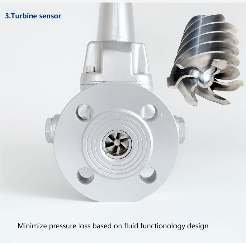 El sensor de turbina del medidor de flujo de gas de vórtice tipo LUXQ